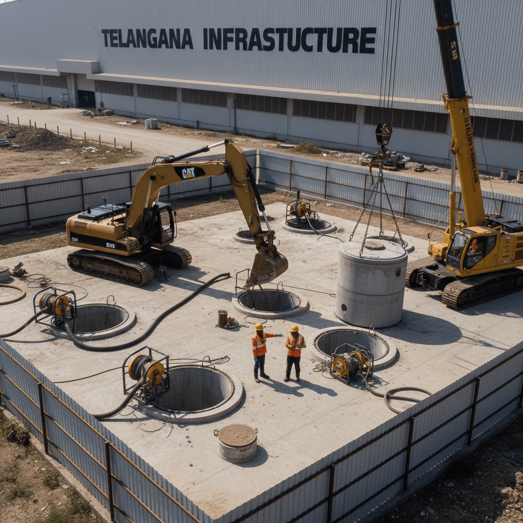 Commercial septic system service
